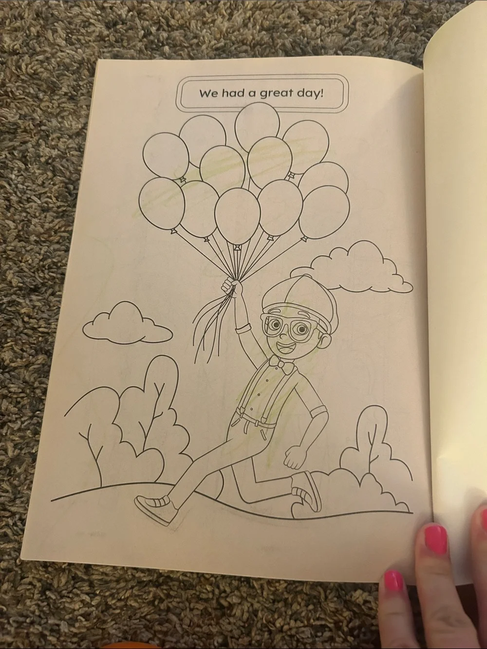 Blippi coloring books and pop it’s
